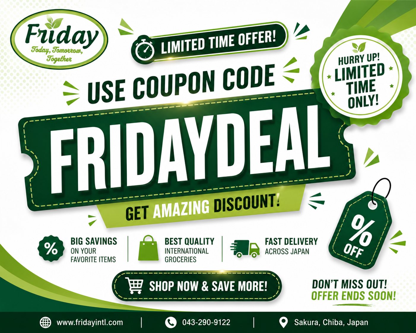 Save More on Every Order with the FRIDAYDEAL Coupon Code